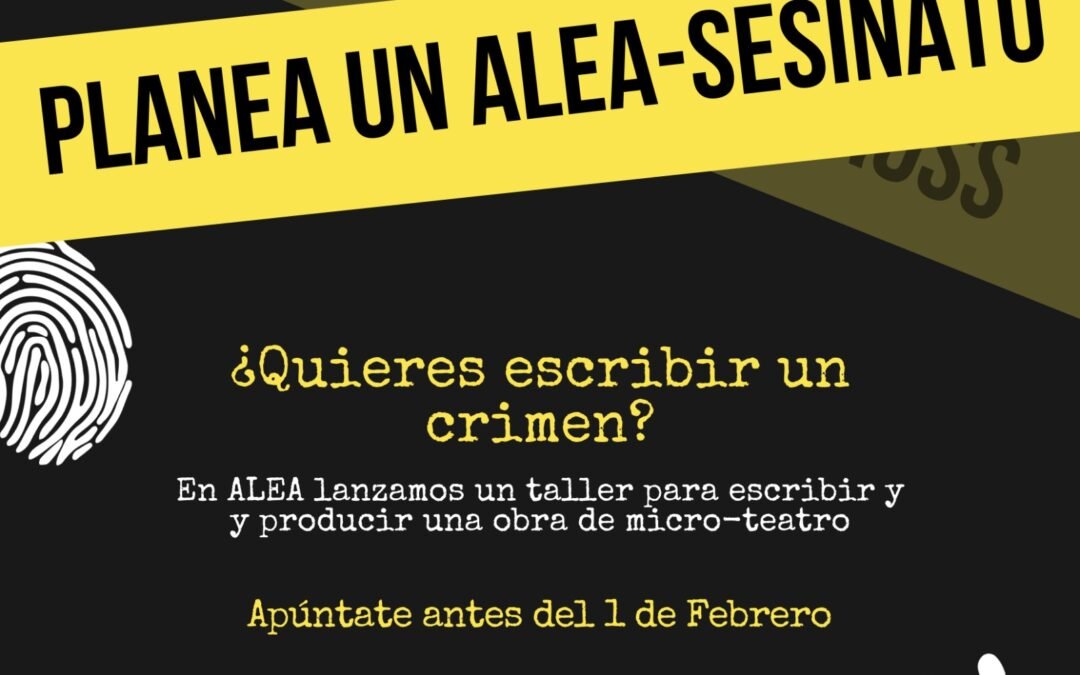Taller de guión teatralizado de relato negro. Whodunnit?