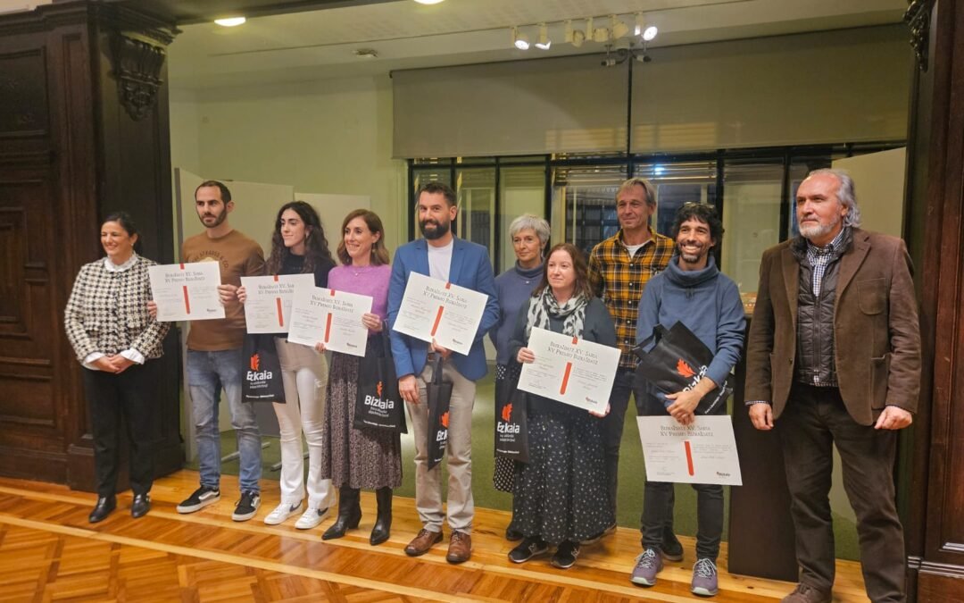 Premios del concurso literario BizkaIdatz XV